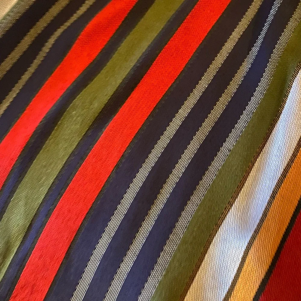 ZARA TRF Striped multicolored skirt attached belt - Picture 9 of 9